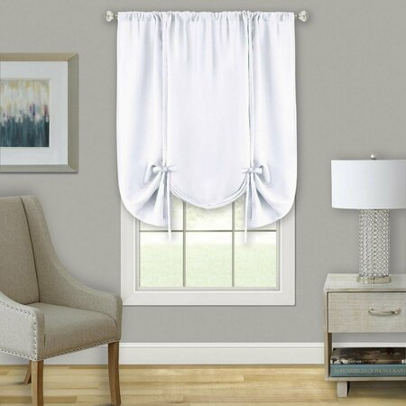 EYECATCHER Darcy Window Curtain Tie Up Shade - 58 x 63 in. - White EY2511910